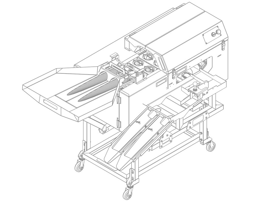 雙排敲蛋機(jī)+蛋液雙槽分離機(jī)型