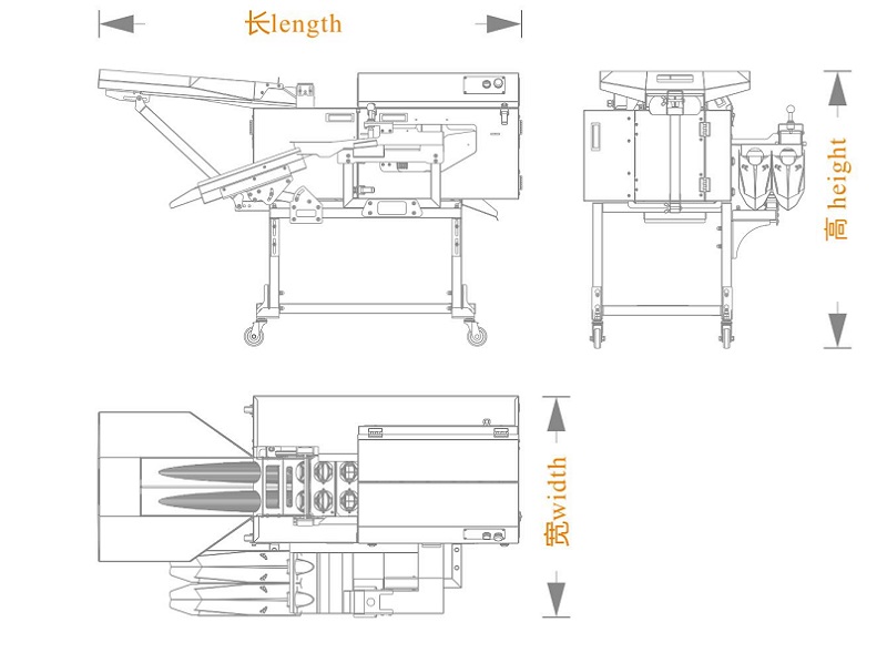 雙排敲蛋機(jī)+蛋液雙槽分離機(jī)型（長(zhǎng)寬高）尺寸