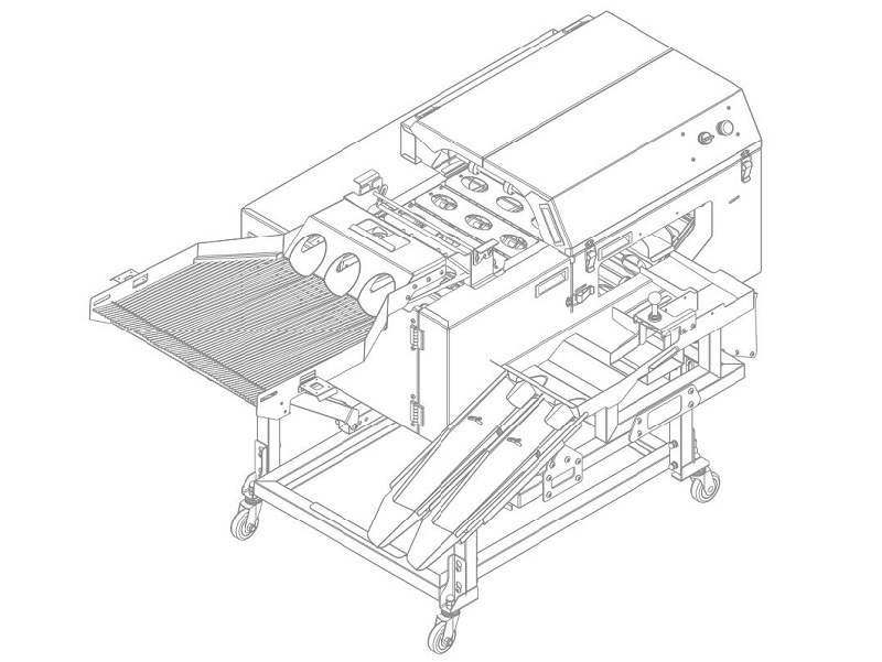 三排敲蛋機(jī)+雙槽蛋清蛋黃分離+蛋殼破碎機(jī)+對(duì)接