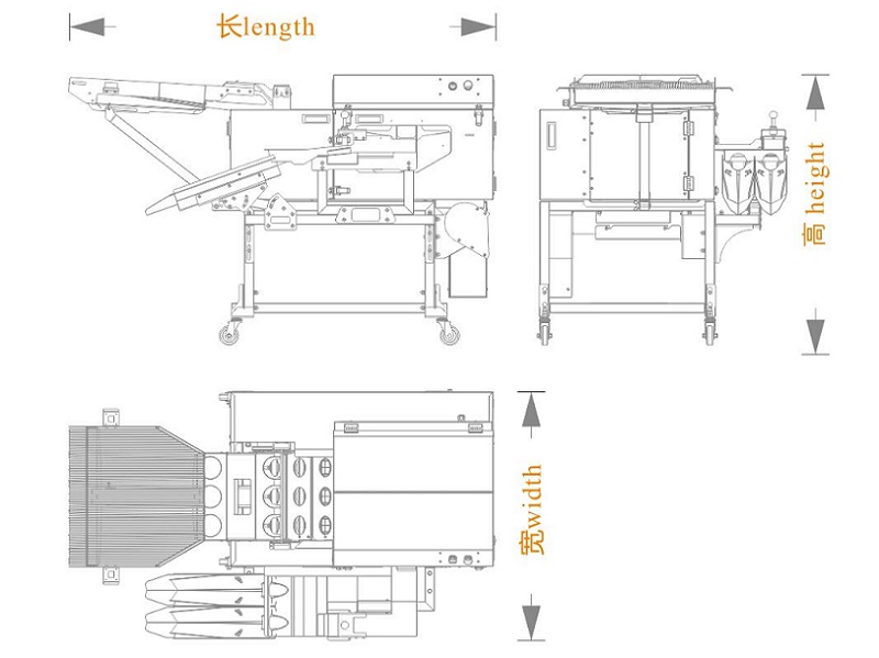 三排敲蛋機(jī)+雙槽蛋清蛋黃分離+蛋殼破碎機(jī)+對(duì)接（長(zhǎng)寬高）尺寸