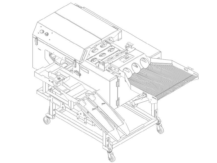 三排敲蛋機(jī)+雙槽蛋清蛋黃分離型+蛋殼破碎機(jī)