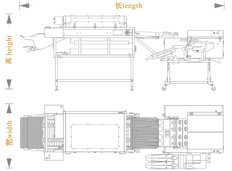 洗蛋+四排敲蛋機(jī)組合生產(chǎn)線<長(zhǎng)寬高>尺寸圖