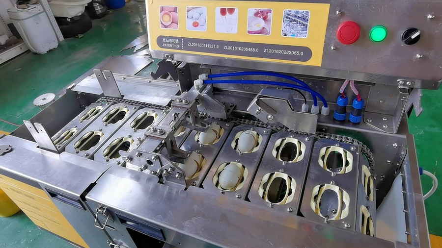 四聯(lián)式敲蛋機-雙排破蛋-咸鴨蛋磕蛋機