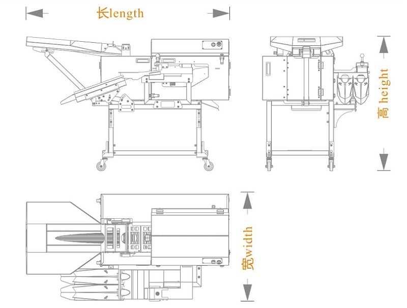 單排敲蛋機(jī)+蛋液雙槽分離機(jī)型長(zhǎng)寬高尺寸